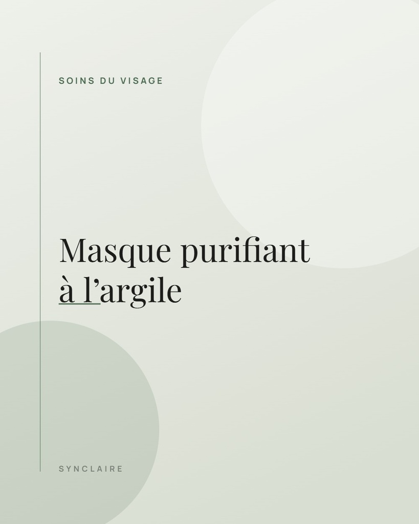 Masque purifiant à l’argile