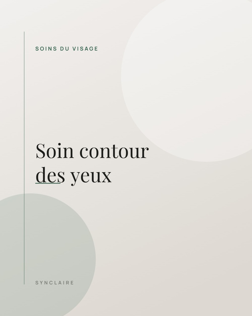 Soin contour des yeux