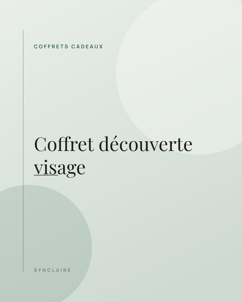 Coffret découverte visage