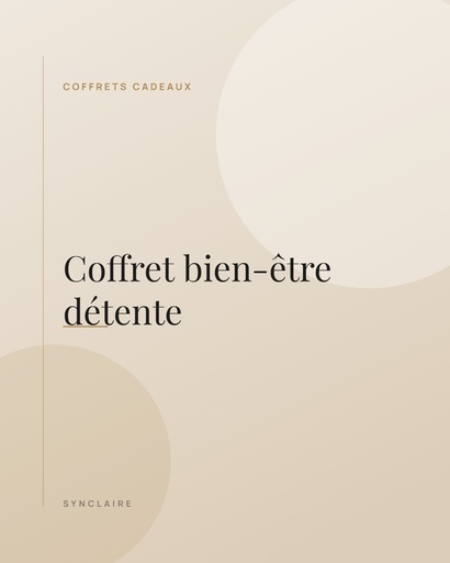 [DEMO-009] Coffret bien-être détente