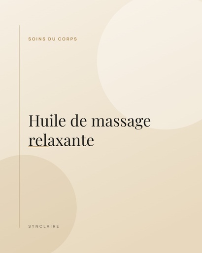 [DEMO-005] Huile de massage relaxante