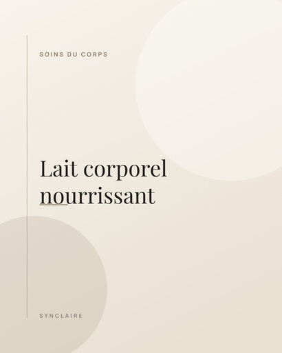[DEMO-007] Lait corporel nourrissant